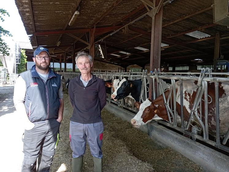 Frédéric Henri et son papa Jean-Michel ont des projets pour l’exploitation.  