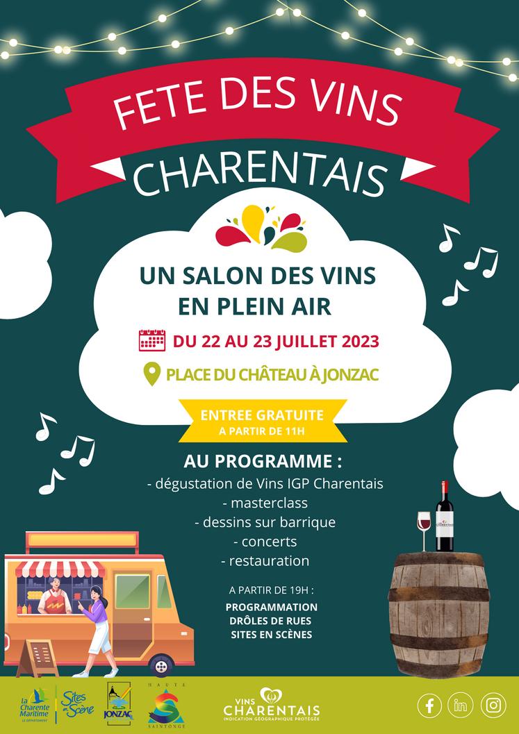 L'affiche de la fête des vins charentais
