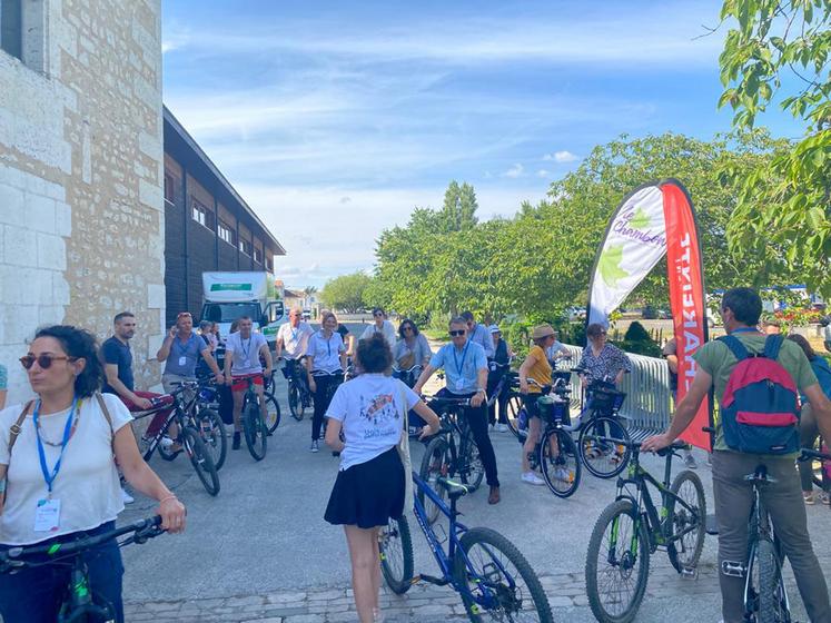 La conférence nationale était aussi l’occasion de faire découvrir la Charente par ses voies cyclables.