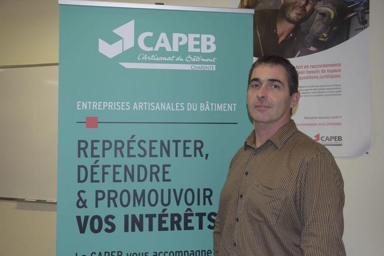 Pierre-Emmanuel Bossis a été élu le 26 octobre président de la Capeb Charente.