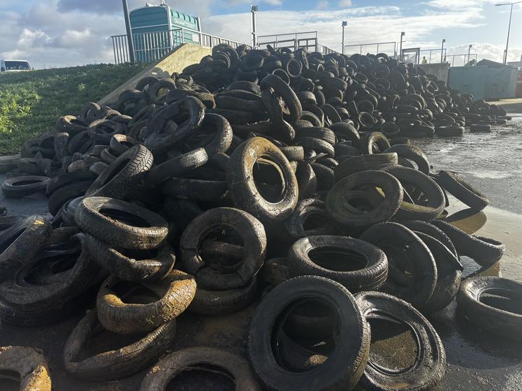 En quatre jours, pas moins de 200 tonnes de pneus ont été récupérées.