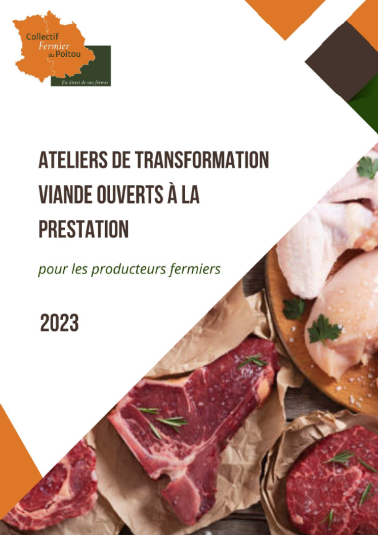 Collectif fermier du Poitou a recensé les ateliers de découpe de viande accessibles aux producteurs.