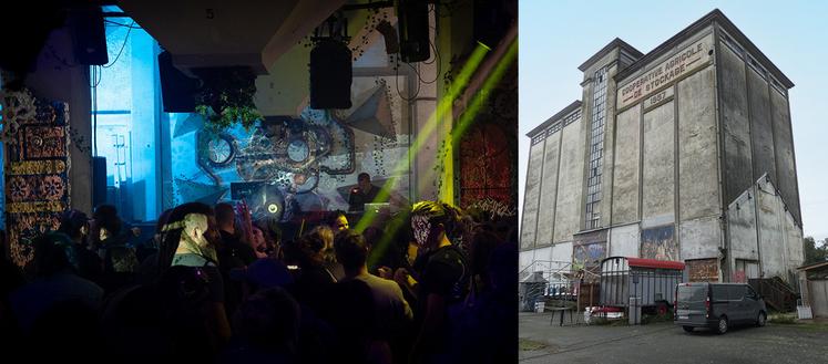 Le vieux silo de Saintes accueille désormais sous ses anciennes cellules de stockage des fêtes et autres rassemblements culturels.