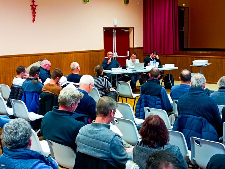 Philippe Millon, aux côtés du président Frédéric Renaud et du comptable Alexandre Baudry, a fait remarquer que l'année avait été perturbée tant pour la collecte que pour les achats d'intrants (notamment engrais). « Parfois, c'est soit l'un soit l'autre... C'était inédit, j'espère que cela le restera. »