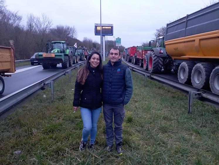 Vivien Habert est venu avec sa compagne pour participer à sa première manifestation.
