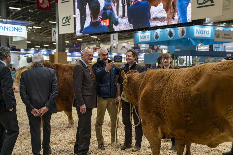 Alain Rousset a apprécié "l'accueil du monde agricole" qu'il a reçu au Salon, mercredi dernier.