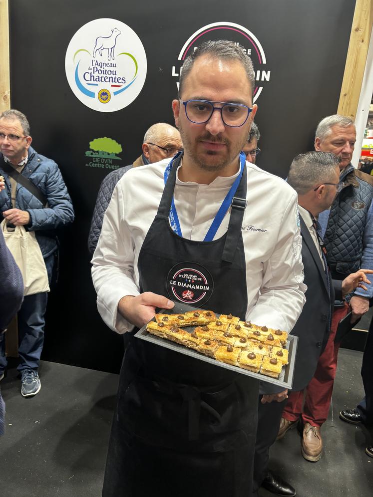 Thomas Fournier au Sia chatellenrie croque monsieur agneau