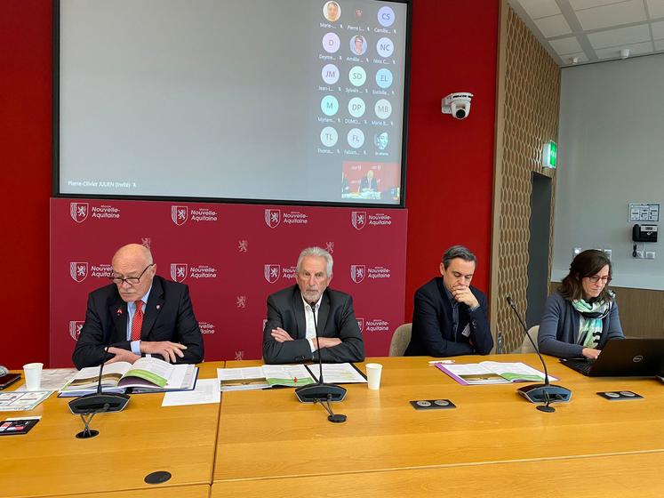 Alain Rousset (président du Conseil régional) et Jean-Pierre Raynaud (vice-président) ont défendu le 5 février la vision agricole de la région.
