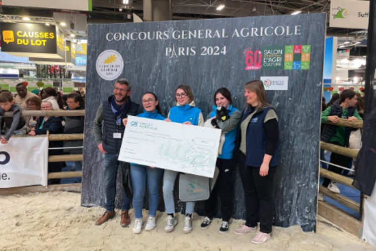 Une équipe du lycée de Melle a fini deuxième du challenge caprin interlycées.