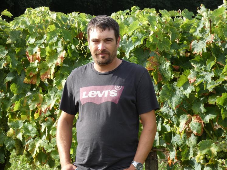 Anthony Brun, président de l'Union générale des viticulteurs pour l'AOC cognac (UGVC).