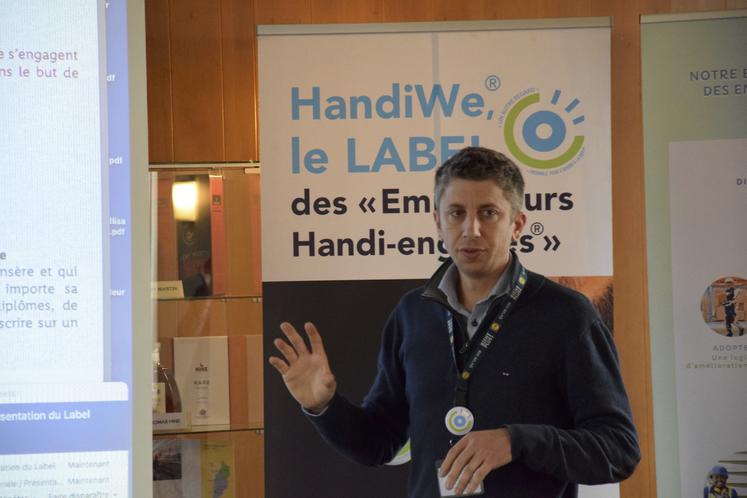 Sébastien Robineau, responsable SQVT régional Centre Ouest et référent handicap chez le distributeur Lidl à Vars.