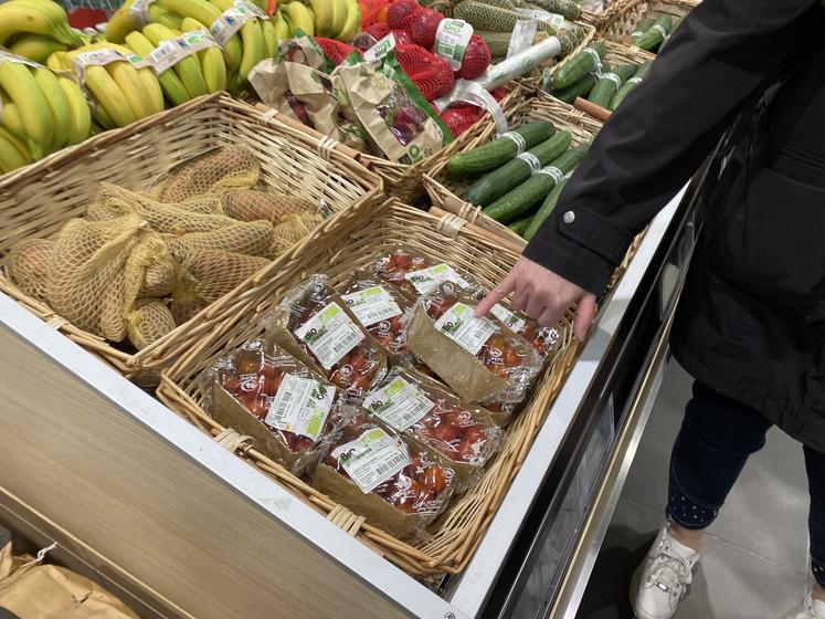 L'étiquette des produits est analysée et doit correspondre à l'affichage en magasin.