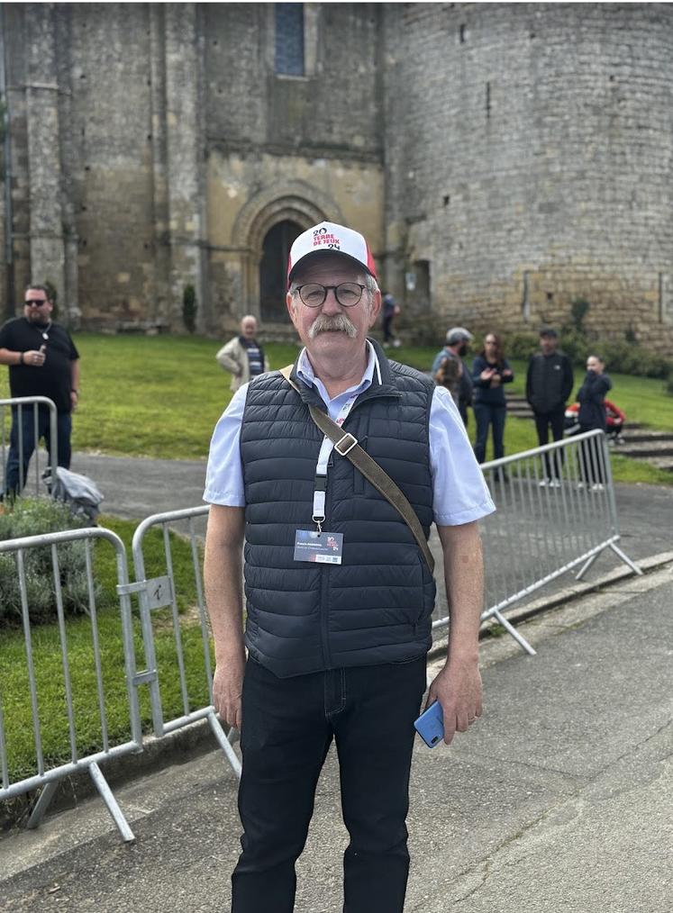 Francis Gargouil était sur le site dès 6h du matin.