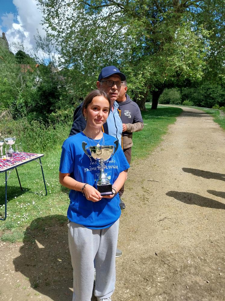C'est Louise Pasquier, de Bonnes, qui a remporté l'épreuve.