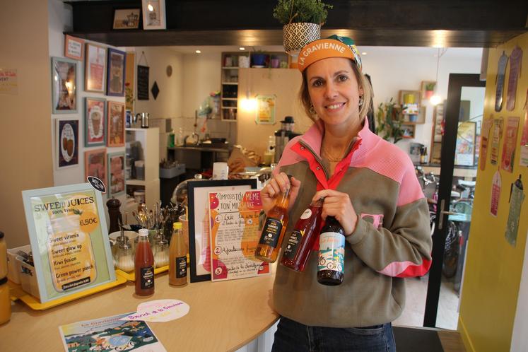 Luce Thibault, gérante du restaurant Sweet Time & Cie à Poitiers, et membre du bureau de l'association ABC Vélo Evénement.