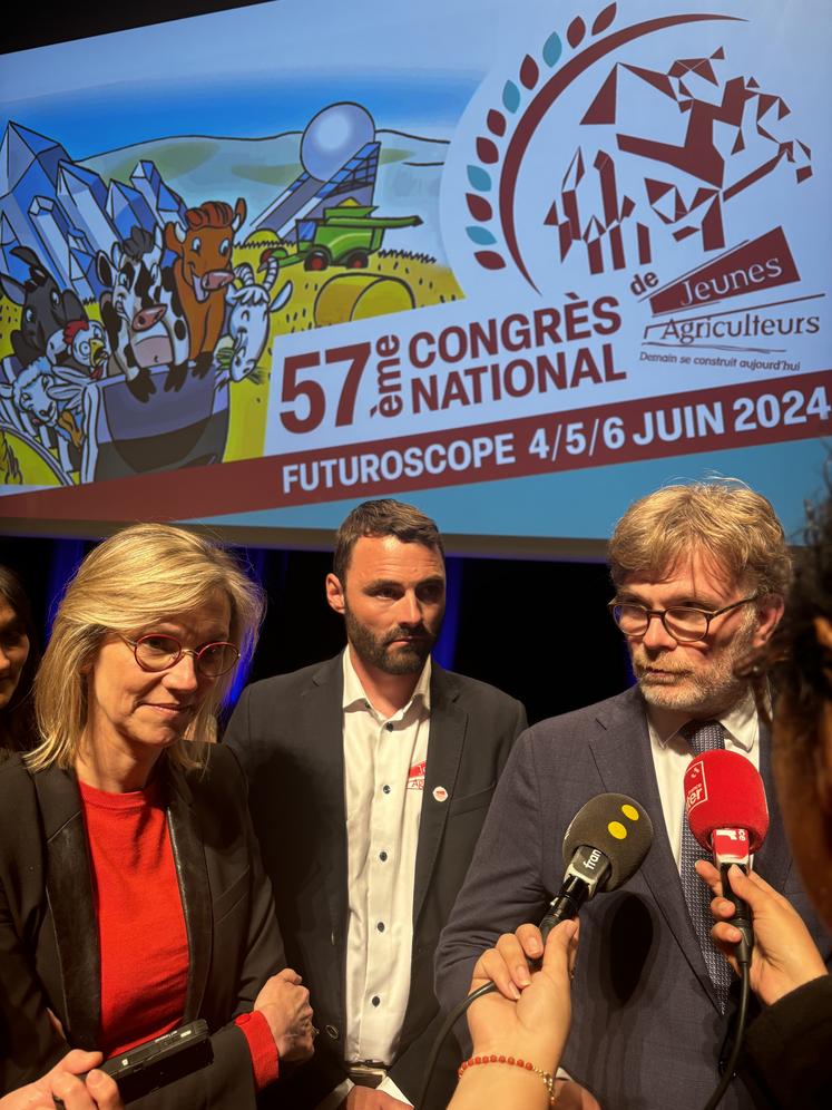 Agnès Pannier-Runacher, Pierrick Horeal et Marc Fesneau.