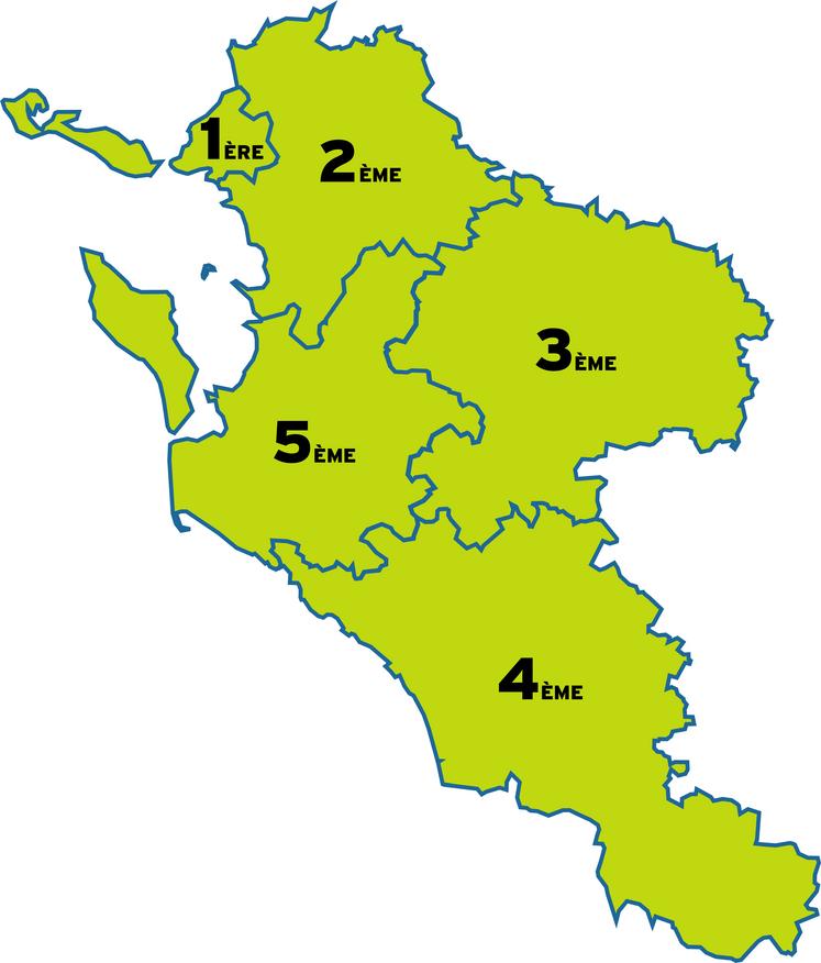 Les circonscriptions de Charente-Maritime.