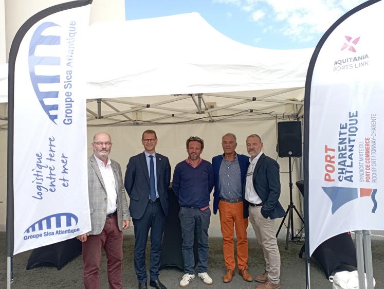 Inauguration juin 2024 nouveau quai portuaire du silo à Tonnay-Charente.