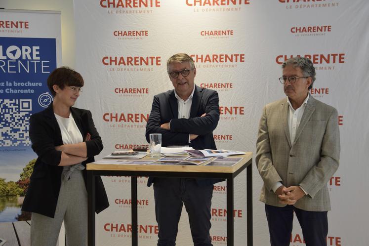 Célia Hélion, Philippe Bouty et Patrick Mardikian ont détaillé les événements prévus tout au long de l'été en Charente.