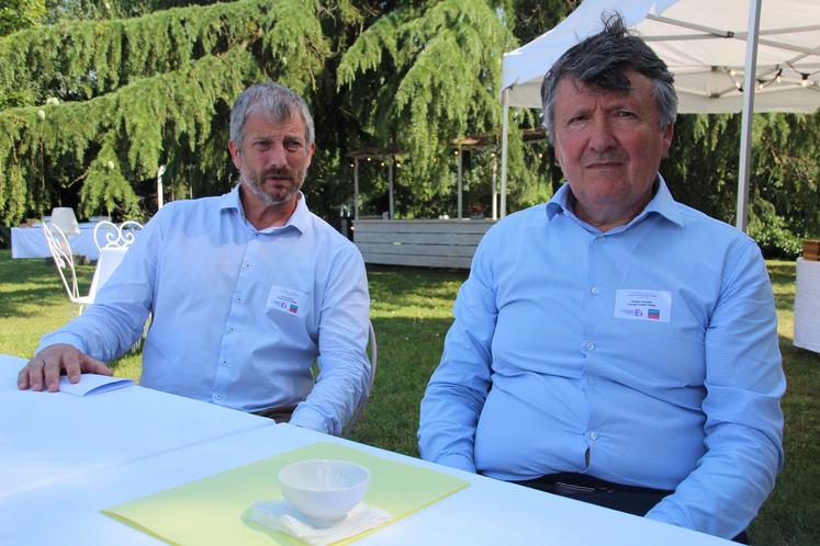 Bertrand Gilles, président du Medef Vienne, et Philippe Jehanno, président de l'UIMM 86.