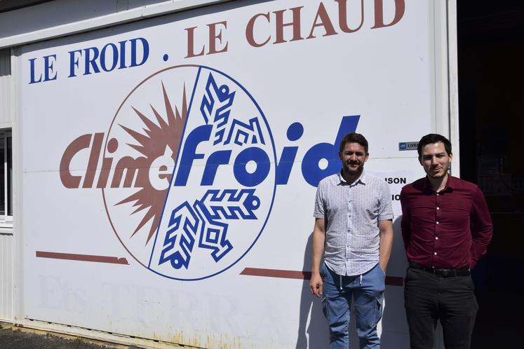 Sylvain Brandy et Romain Pontallier sont les gérants de Climéfroid à Claix.