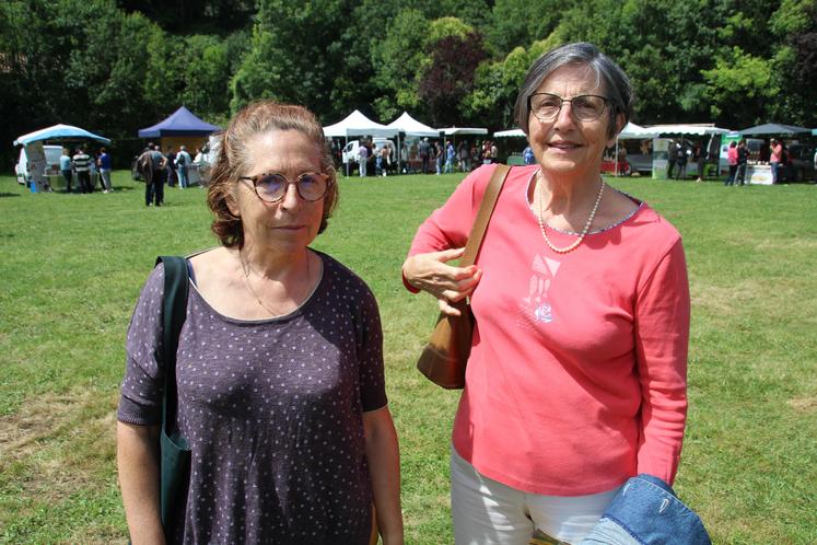 Deux bénévoles de l'épicerie solidaire Élan de Gencay étaient présentes au forum Agrilocal86.