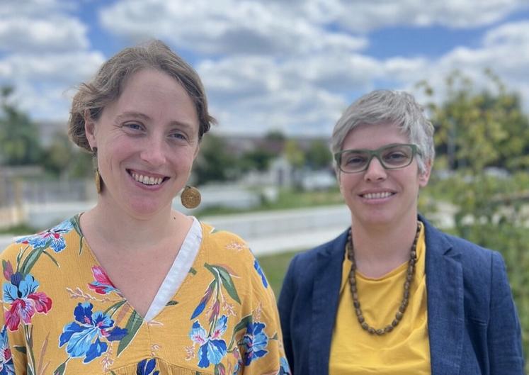 Karine Laroche, Déléguée régionale (à droite) accompagnée de Stéphanie Couvreur, son adjointe