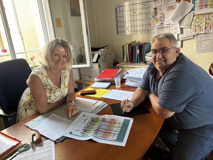 Nelly Garda-Flip, directrice de la MFR et Christophe Vignaux, formateur agricole, sont fin prêts pour accueillir les 180 élèves.