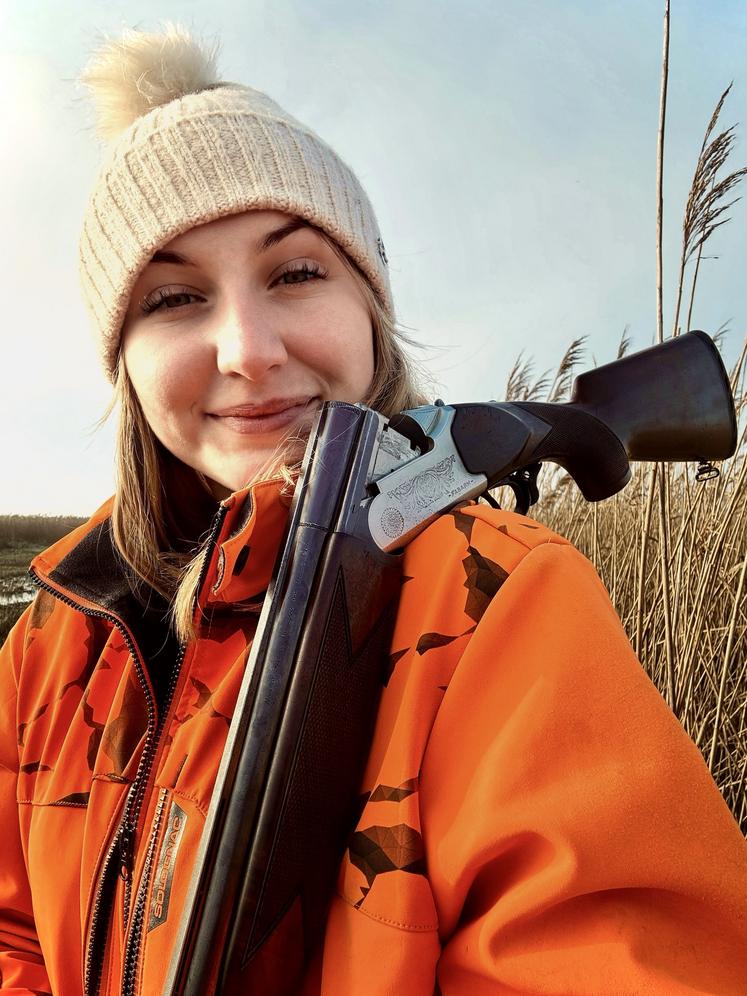 Manon Delezay apprécie beaucoup les moments de convivialité entre chasseurs.