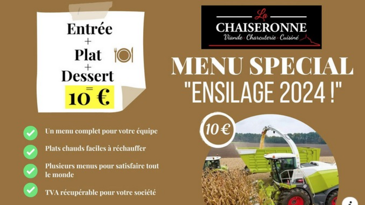 Ce traiteur de la Manche propose un menu spécial ensilage.