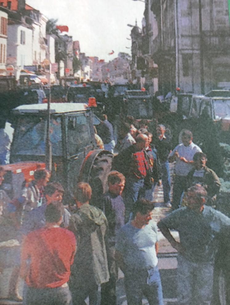 La dernière grande manifestation des viticulteurs à Cognac remonte au 28 septembre 1998.