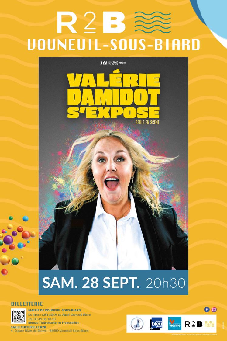 Valérie Damidot est la tête d'affiche de la saison de la R2B qui propose une vingtaine de spectacles, dont 9, portés et choisis par la commune de Vouneuil-sous-Biard.