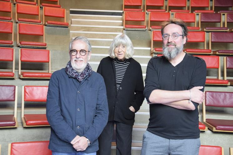 Gérard Desaphy, Marie-France Brière et Olivier Noël ont présenté les films qui seront diffusés les 9 et 16 novembre à l'Alpha dans le cadre du Mois de la doc.