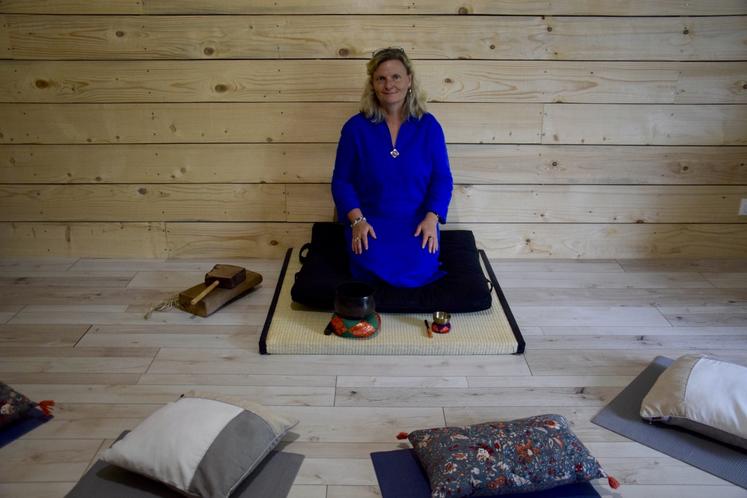 Véronique Le Floch donne ses cours de méditation et de yoga à son domicile, à Vignolles, mais aussi à Barbezieux.