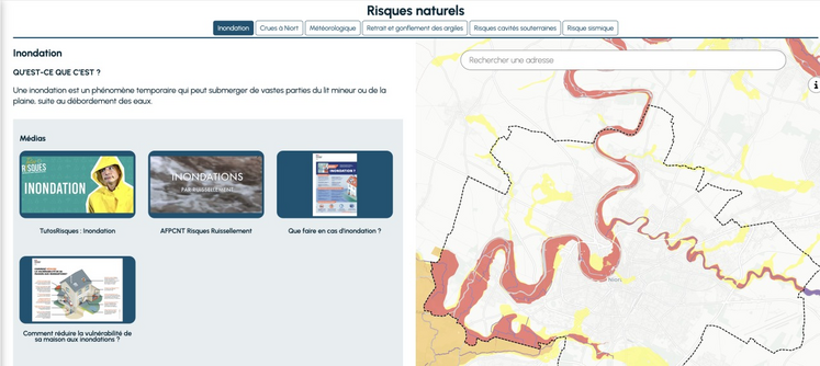La géolocalisation permet de connaître son niveau de risque, en cas de crue notamment.