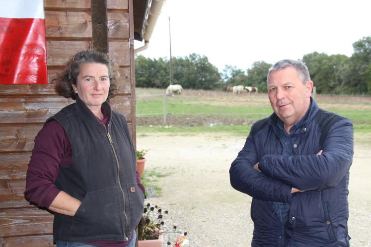 Kalinka Terroba propriétaire du 77 Ranch à Sainte-Radegonde accueillait Jean-Christophe Sarrazin, chargé de développement emploi et entreprises à Grand Poitiers.