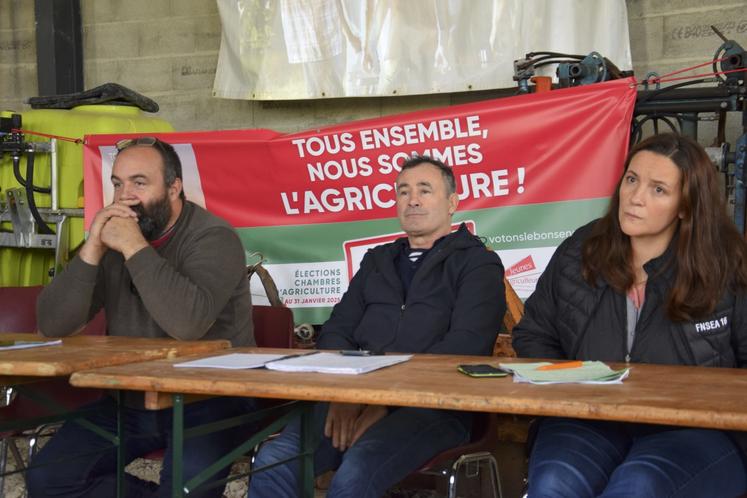 De gauche à droite : Jean-Bernard Sallat, Pierre Brisson et Léa Kozik.