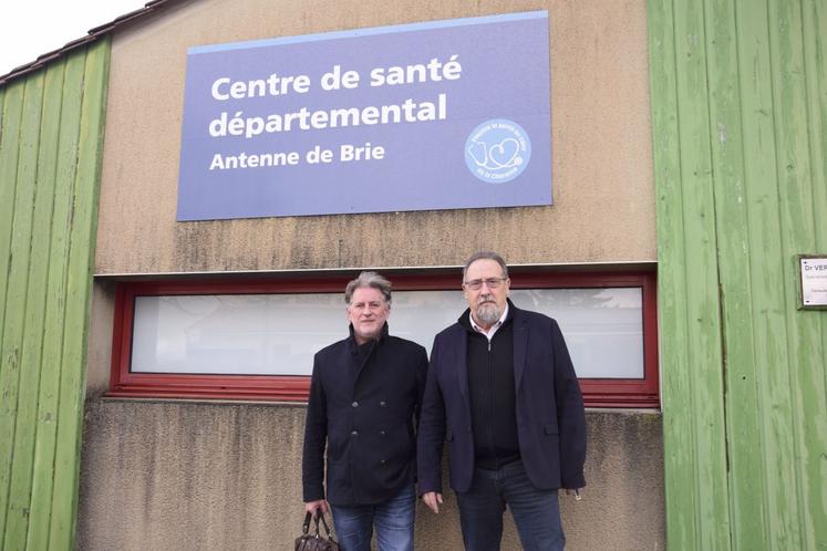 Franck Soury, directeur de "Charente Santé", et Michel Buisson, maire de Brie, conseiller départemental et conseiller de Grand Angoulême.