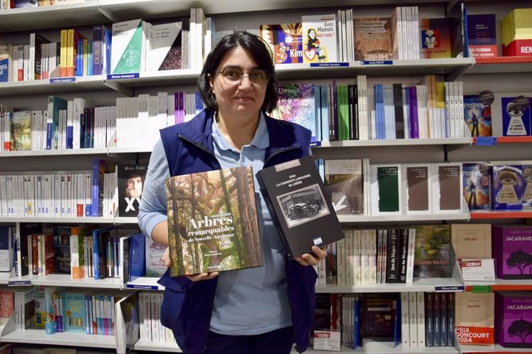 Parmi les livres suggérés par Nathalie Cheramnac : "Arbres remarquables de Nouvelle-Aquitaine" et "La Charente limousine se libère".