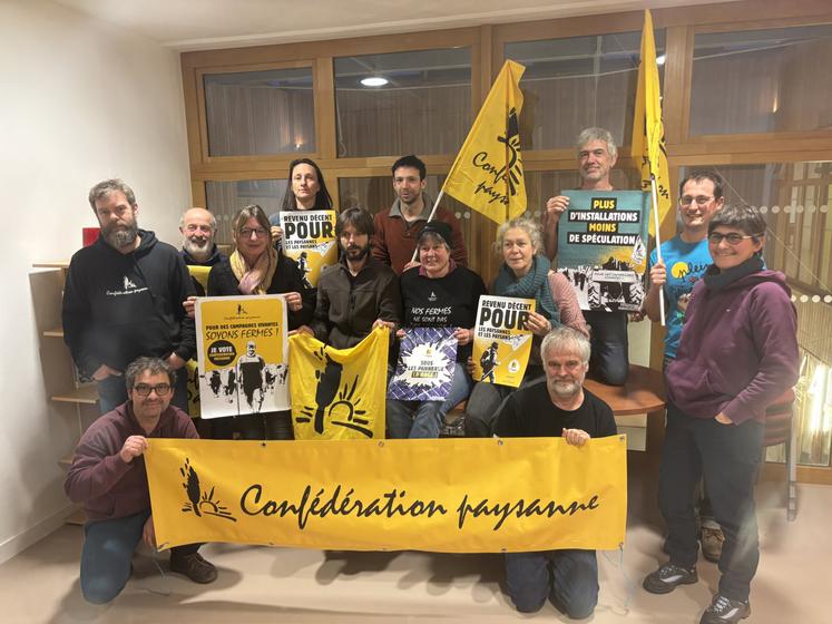 Liste présentée par la Confédération Paysanne dans le collège des exploitants: Pierre-Jean Clerc, Béatrice Martin, Emmanuel Briand, Véronique Foucher, Thomas Barthout, Joanie Chamard, Pascal Baudoin, Amélie Lomont, Raymond Demiot Limoges, Emilie Drouet, Nicolas Fortin, Laurence Guichard, Martin Souriau, Carine Lam, Christophe Favard, Alexandra Boche, Jean Charry, Tony Massé, Emilien Retailleau, Vincent Touzalin.