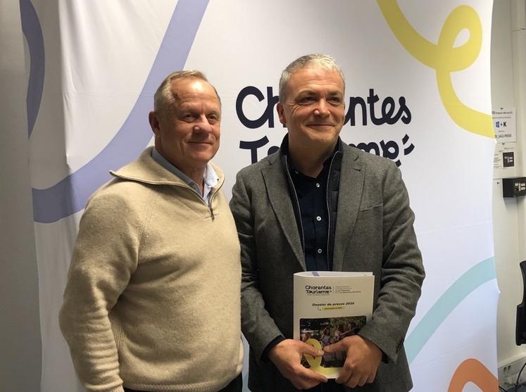 Le président Stéphane Villain et le directeur général Olivier Amblard ont présenté les nouvelles orientations de Charentes Tourisme.