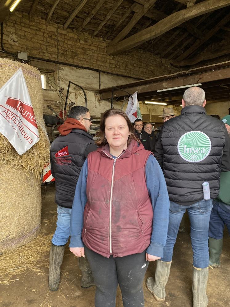 Émilie Géron, candidate, est installée en caprin depuis près de deux ans à Saint-Coutant.