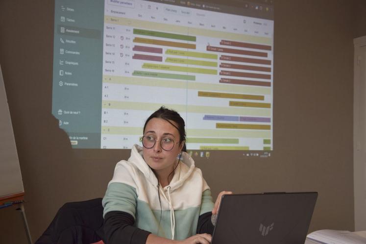 Mathilde Saudoux animait une formation consacrée aux outils numériques utiles aux maraîchers.