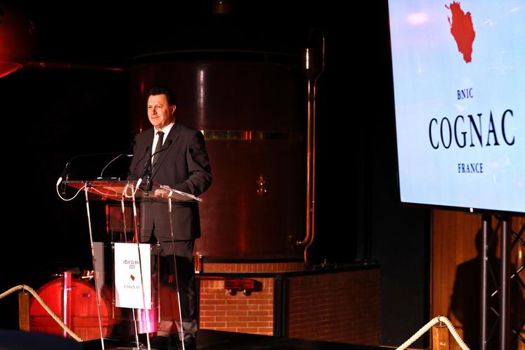 Florent Morillon a présenté les vœux de l'interprofession le 30 janvier à Jarnac.