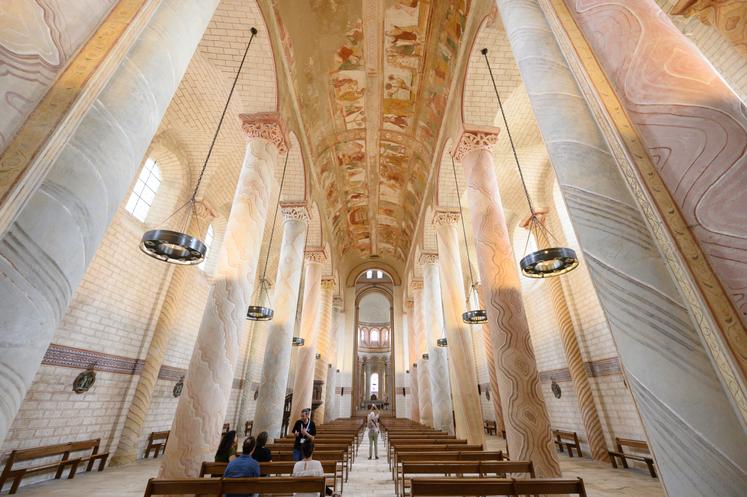 Ce sont les fresques de l'abbatiale qui ont permis à l'abbaye d'être classée au patrimoine mondial de l'Unesco.