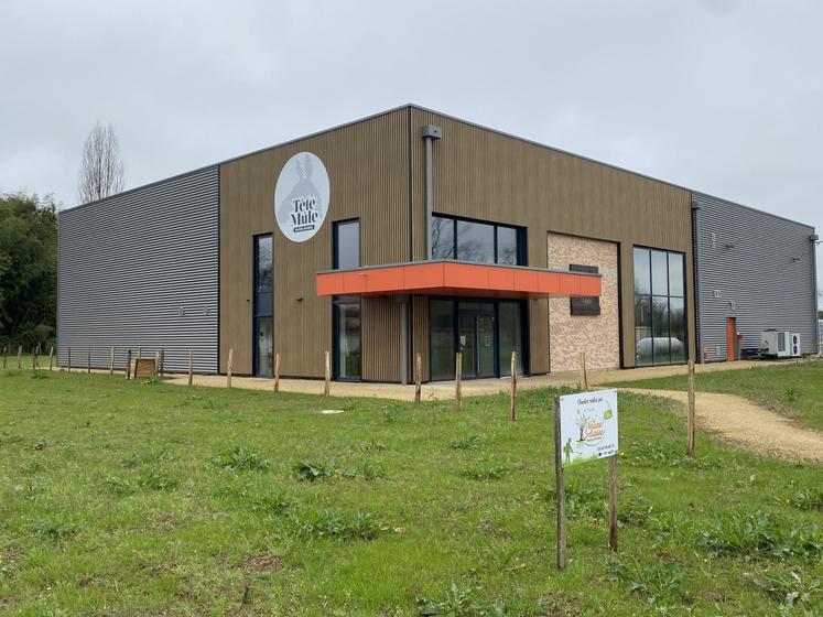 Le nouveau bâtiment de production et stockage de la brasserie, mis en service en 2024.