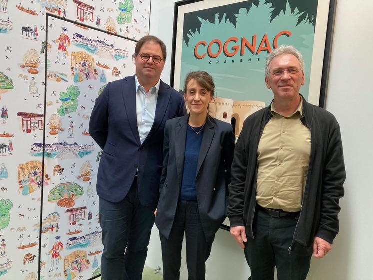 De gauche à droite : Renaud Fillioux de Gironde, Mathilde Boisseau et Patrice Rey.