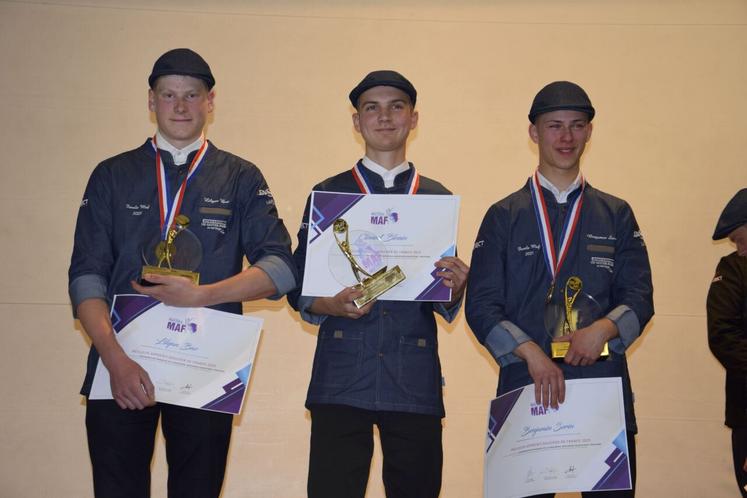 Lilyan Baz, Clément Blouin et Benjamin Sorin ont terminé aux trois premières places du concours.