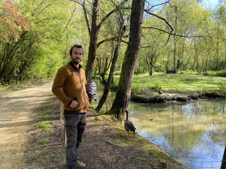 David Hervouet, gérant du parc ornithologique du Marais poitevin.