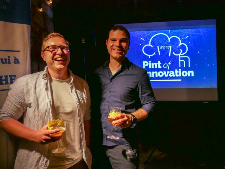 Élie Morin et Nicolas Bech, de Picta Map ont présenté leur start-up en 2024 à Poitiers et il y a quelques jours à Niort.